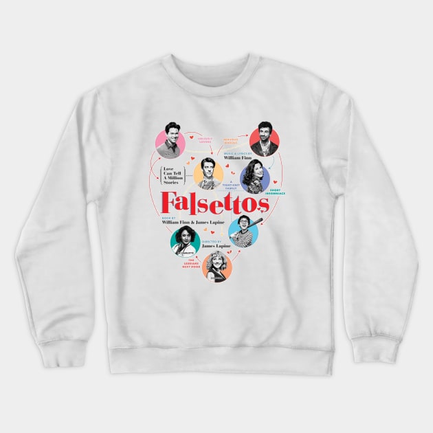 Falsettos Poster 2016 Crewneck Sweatshirt by SoggyCheeseFry